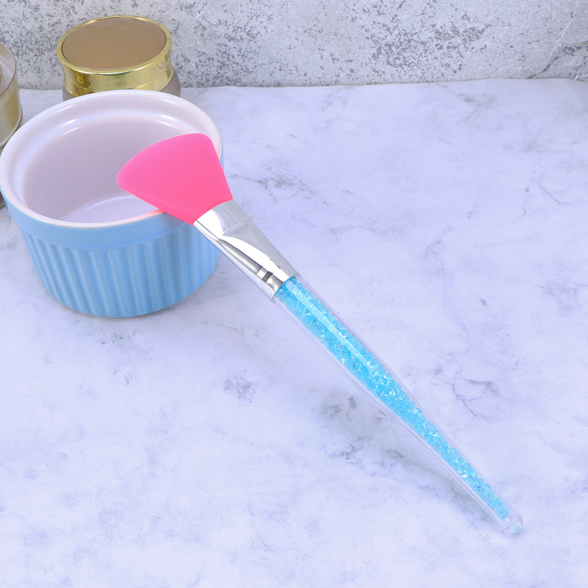 Silicone Face Mask Brush Blue  - Beauty Makeup Cream recension och pris