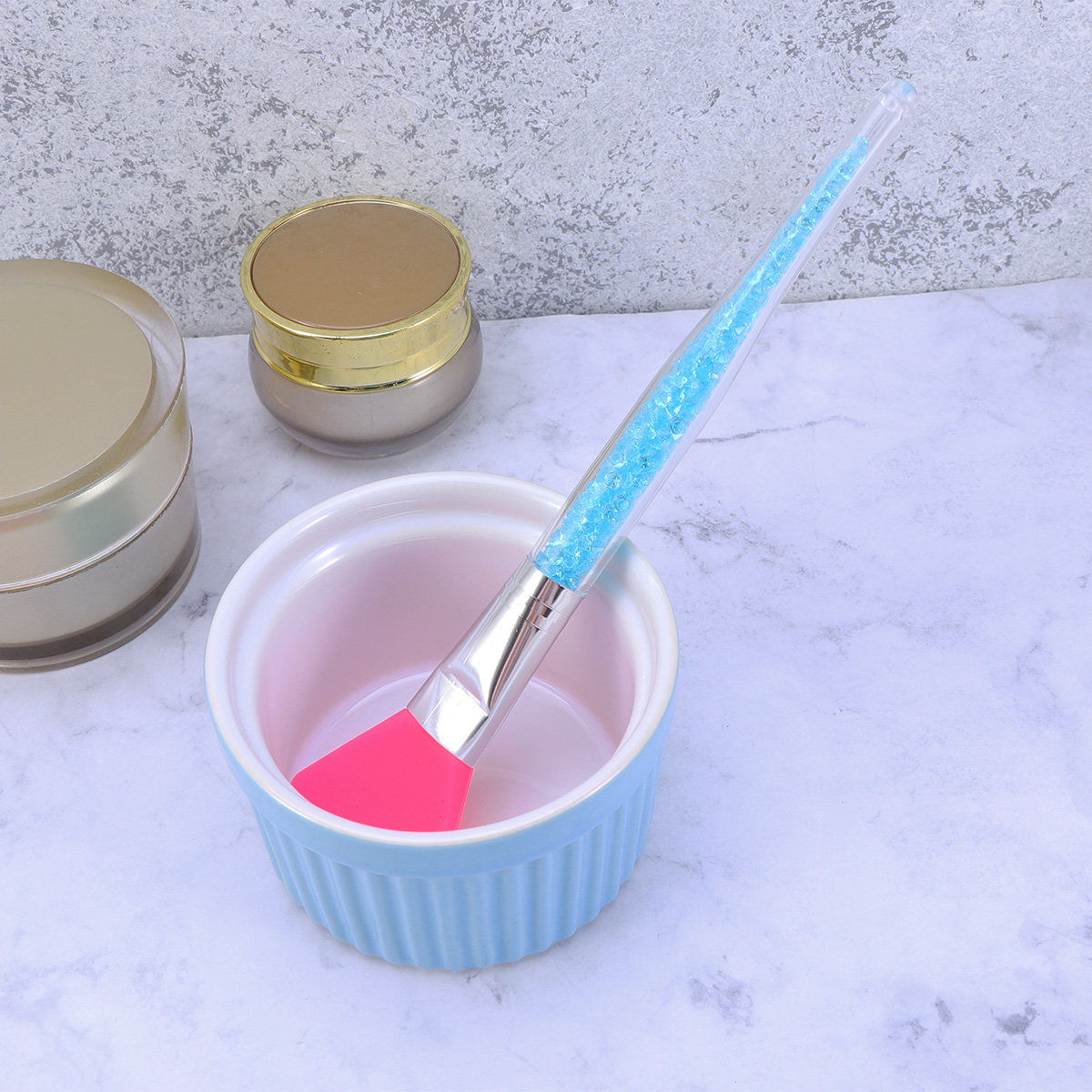 Silicone Face Mask Brush Blue  - Beauty Makeup Cream recension och pris