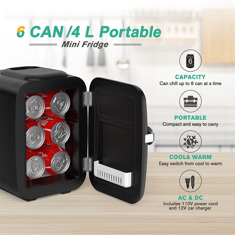 Crownful 4L Mini Fridge 110V 2 - Beauty Makeup Fridge recension och pris