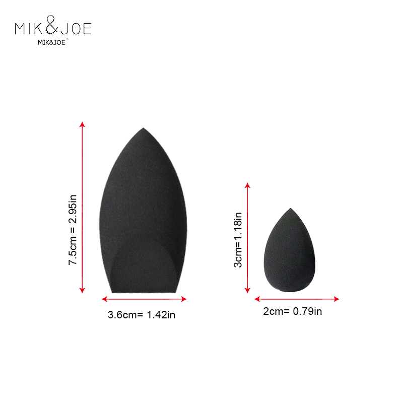 2pcs Black Beauty Sponge Egg - - Beauty Makeup Blender recension och pris