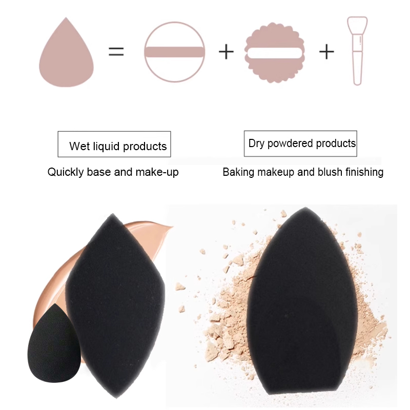 2pcs Black Beauty Sponge Egg - - Beauty Makeup Blender recension och pris
