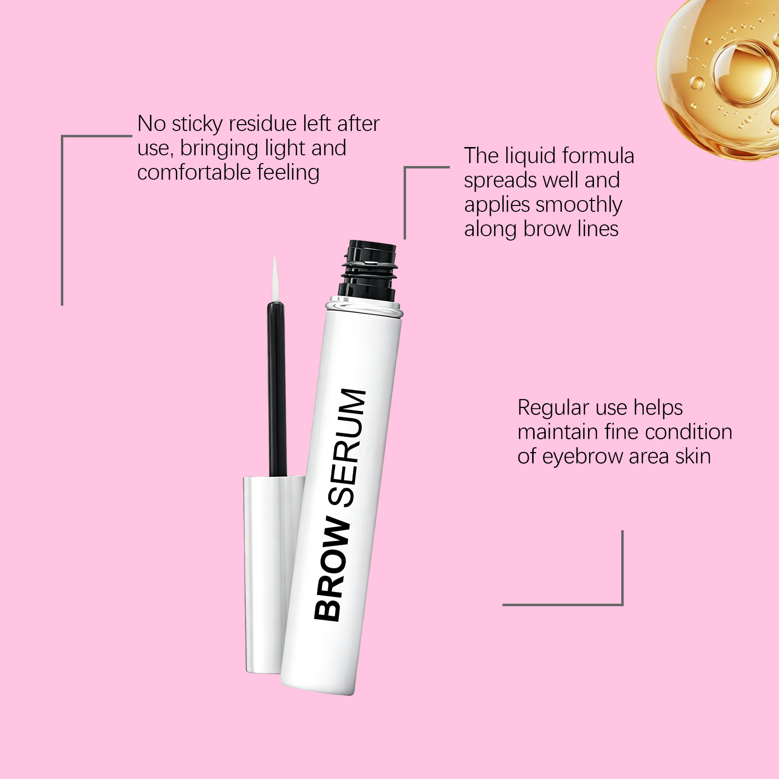 Castor Oil Eyebrow Growth Seru - Lash Serum Growth recension och pris
