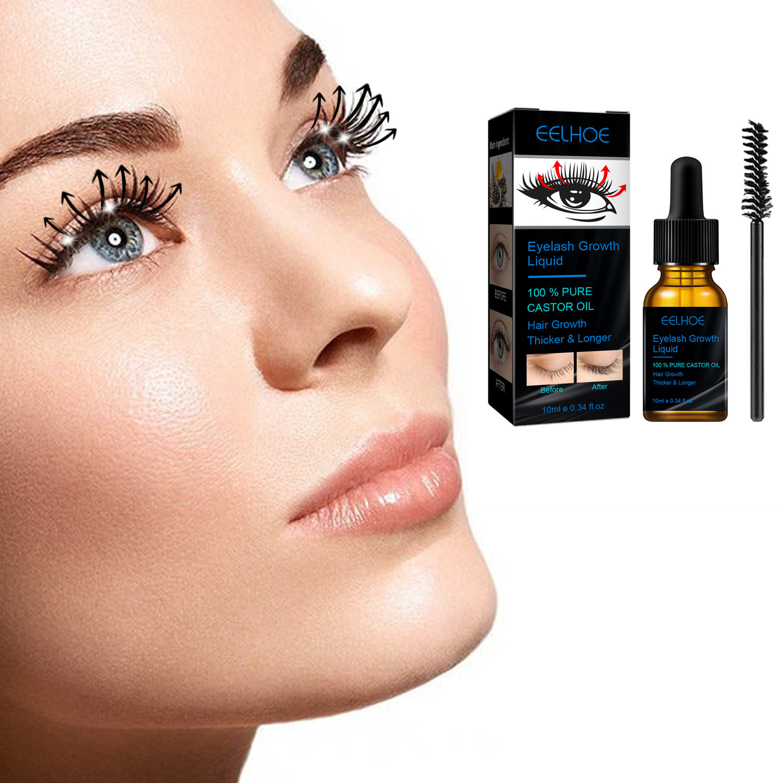 Castor Oil Eyelash Growth Seru - Lash Serum Growth recension och pris