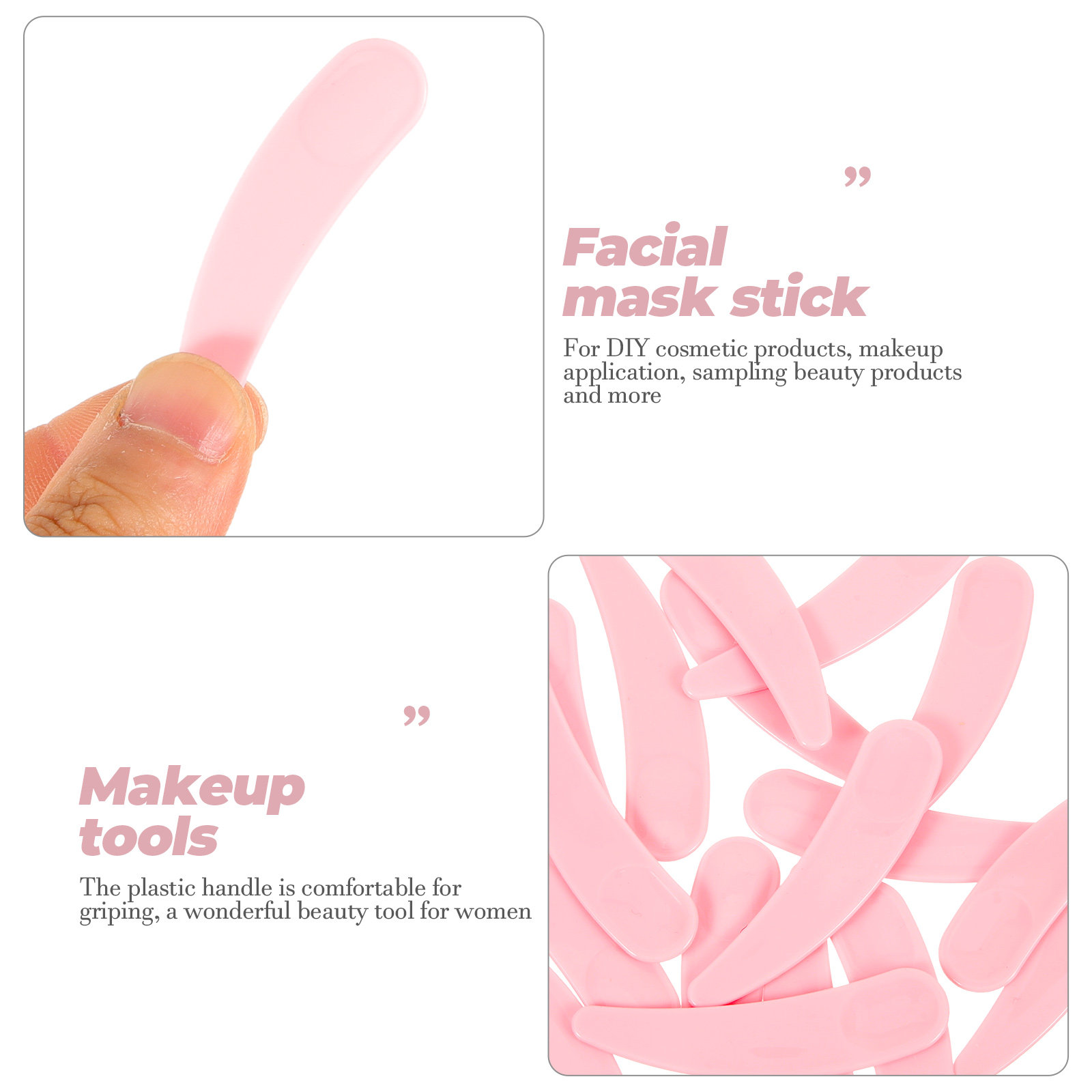 50Pcs Makeup Spoon Facial Plas - Beauty Makeup Cream recension och pris