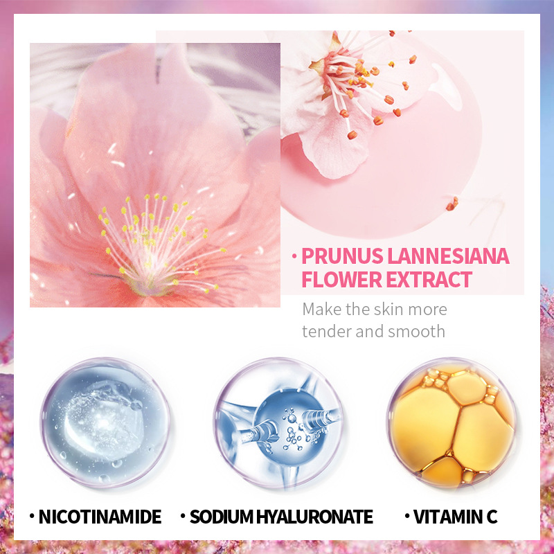 LAIKOU 8Pcs Sakura Facial Skin - Beauty Makeup Cream recension och pris