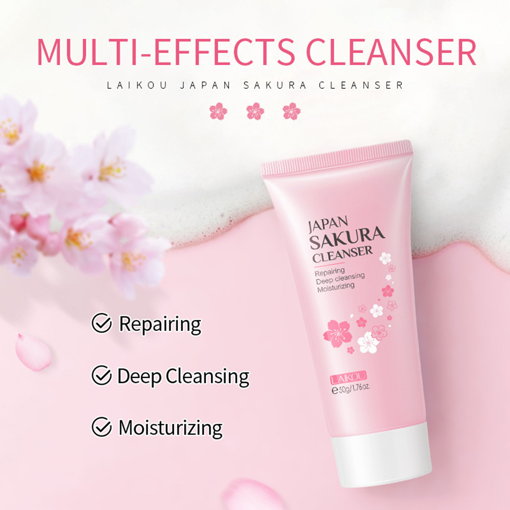 LAIKOU 8Pcs Sakura Facial Skin - Beauty Makeup Cream recension och pris