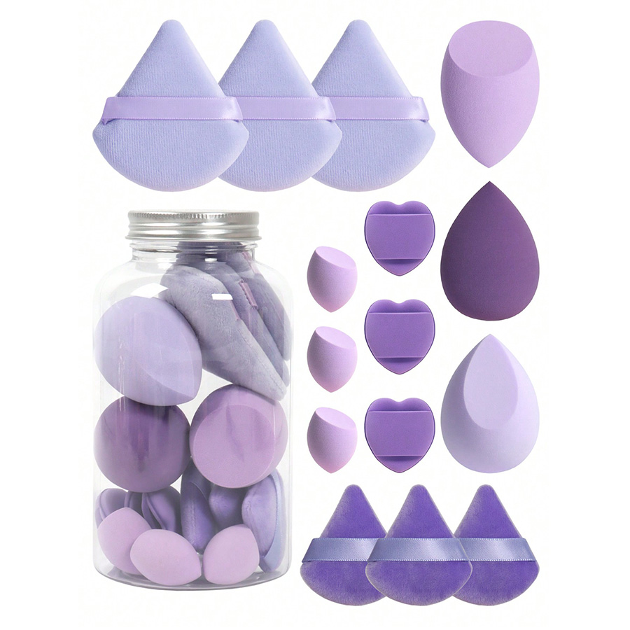 Set of 15 makeup sponges with  - Beauty Makeup Blender recension och pris
